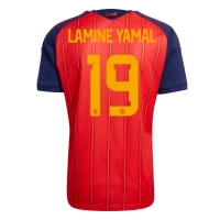 Camiseta España Lamine Yamal #19 Primera Equipación Replica Mundial 2026 mangas cortas